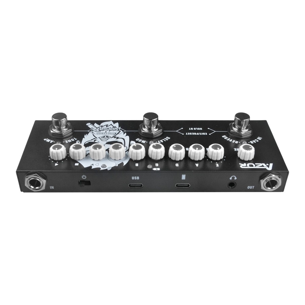 Multi-Effect Pedal Built-in Battery AZOR Multi Effects CUBE BABY Guitar Effector