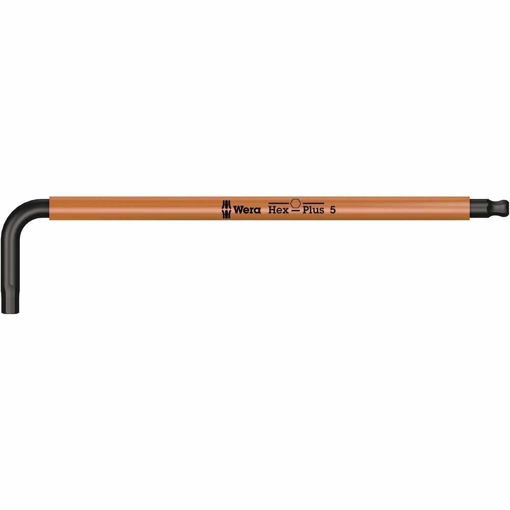 Wera 05022202001 5.0 x 154 mm Hex-Plus L-Key with Holding Function