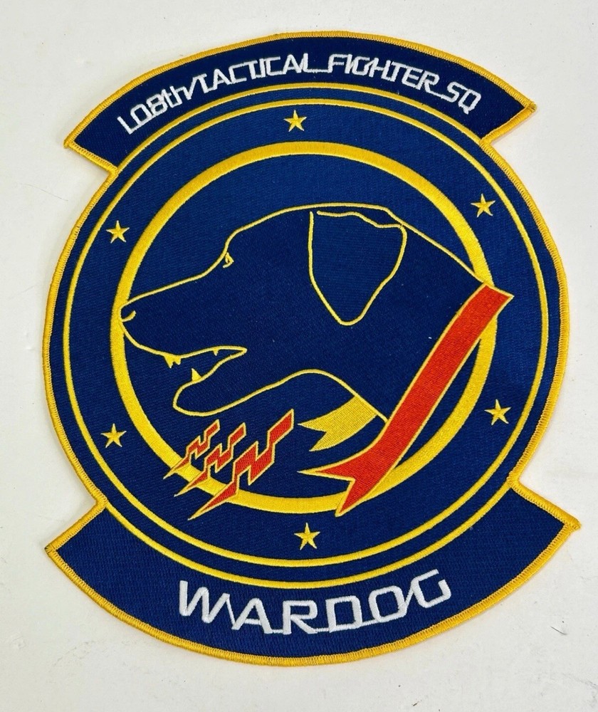 US Air Force Very Large 108th Tactical Fighter Squadron Jacket Patch