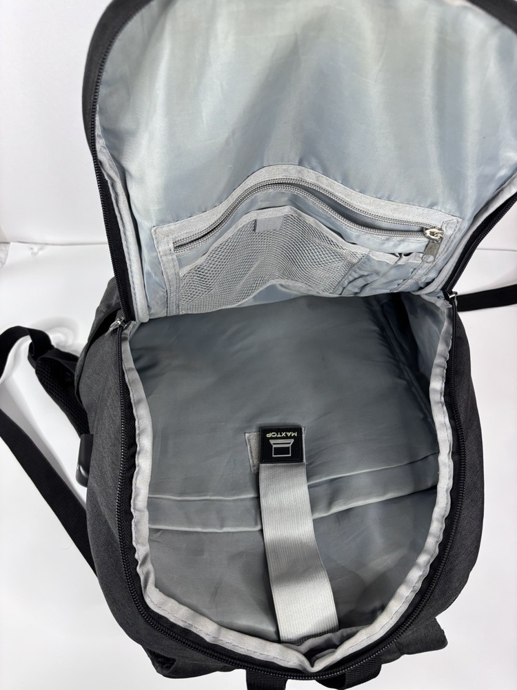 MAXTOP Deep Storage Laptop Backpack with USB Charging Port Water Resistant