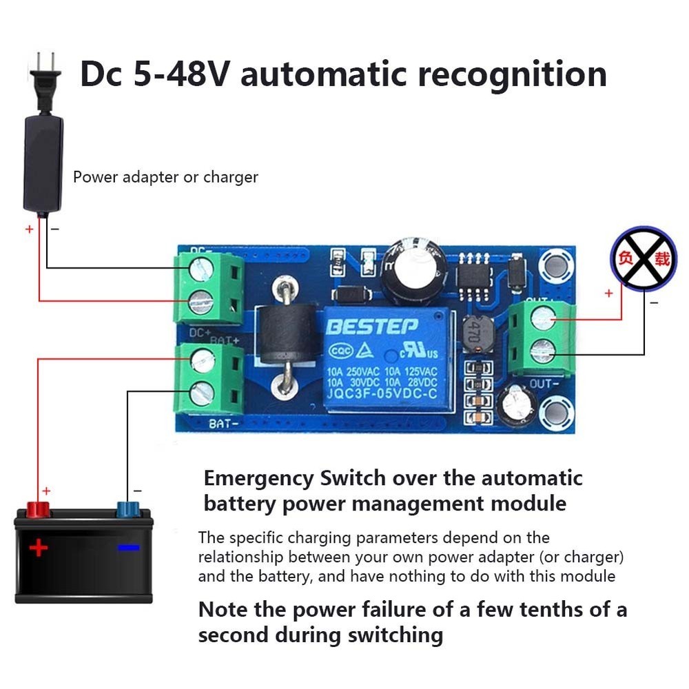 Automatic Battery Switching Solution YX850 Power Failure Backup Module