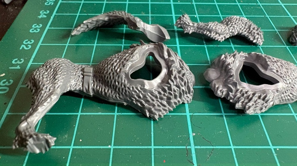 Space Wolves Thunderwolf Cavalry Wolf A | Torso Body Bits Warhammer 40K Kitbash