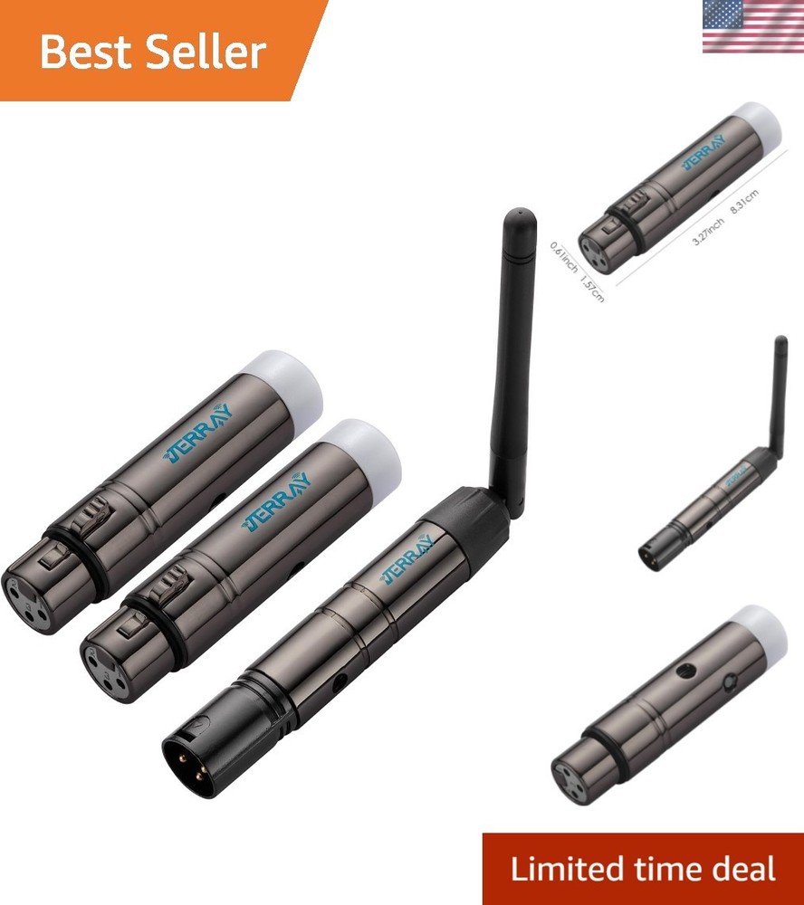 3-Piece Wireless DMX Controller Set | 1000ft Range, No Delay, 7 Group Control