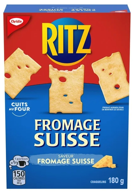 Ritz Swiss Cheese Crackers, 180g (3 Pack)