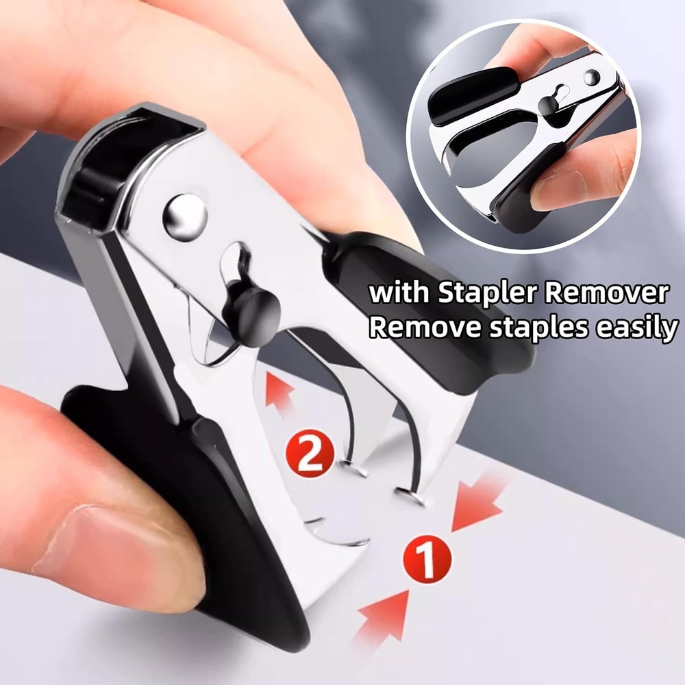 Long Reach Stapler,with 2000 Staples & Stapler Remover Full Strip 20-25 Sheet