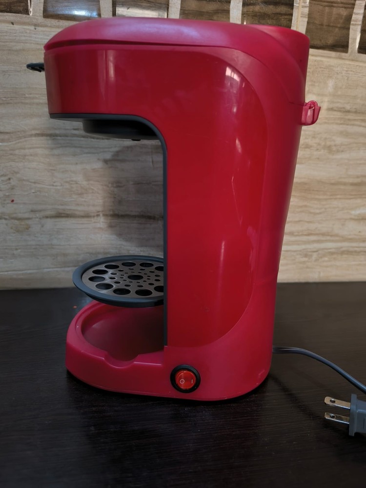BELLA Coffee Maker Single Serve Pod Machine Red Compact Kitchen Brewer Tested