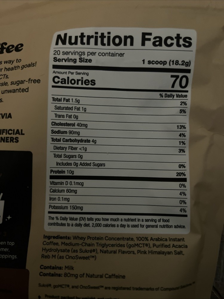 Coconut Mocha Javvy Protein Coffee 12.8 Oz