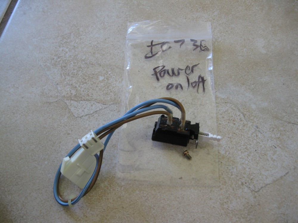 Icom Original IC-736  Power on/off switch Excellent shape working as it should