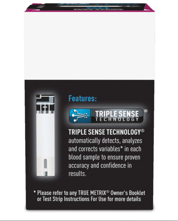 True Metrix Blood Glucose Test Strips, 50 Count