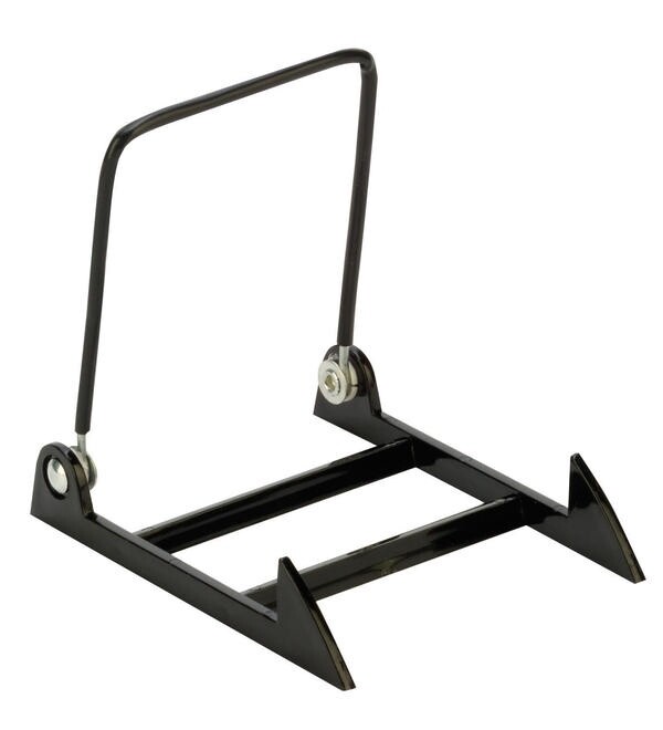 (1 ) Acrylic Adjustable DISPLAY STAND MEDIUM BLACK Plate Bowl Tile Book