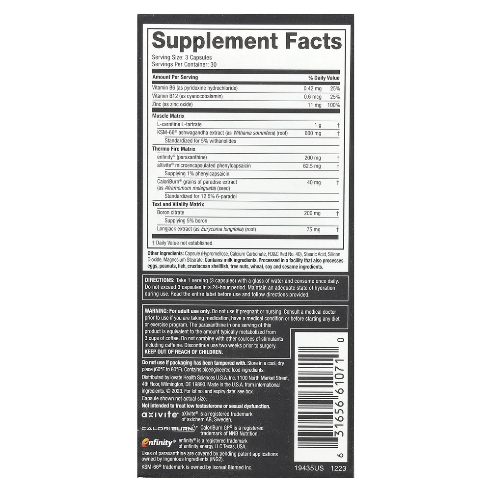 Alpha Test Thermo XTR, 90 Capsules