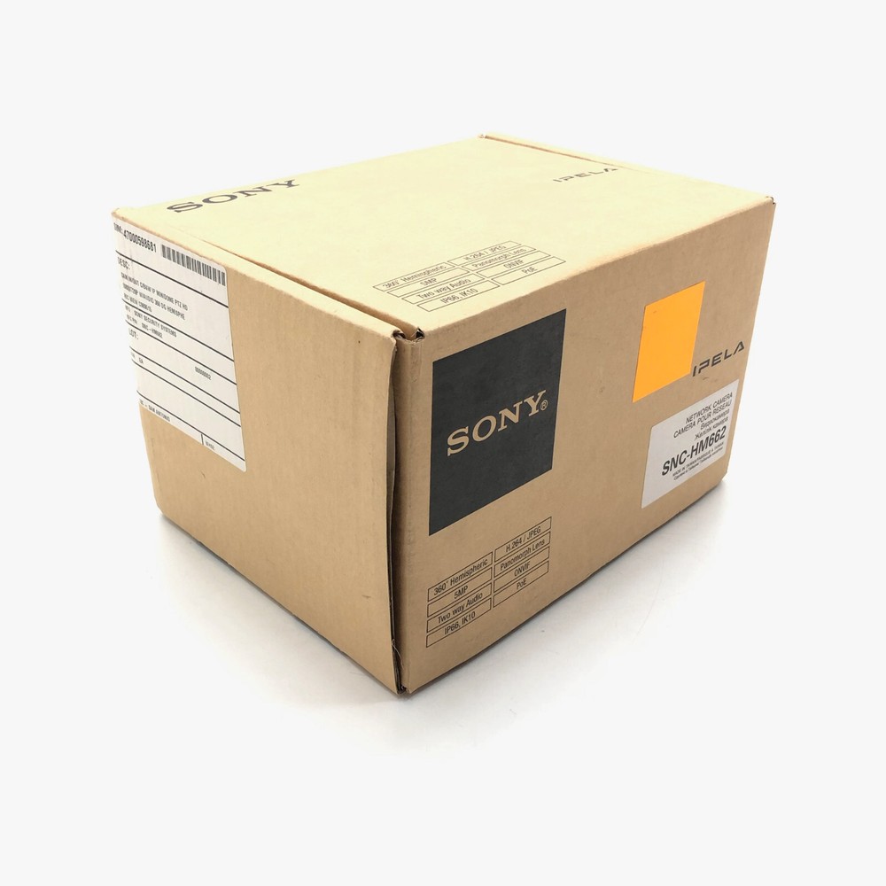 Sony SNC-HM662 IPELA 360 Hemispheric Panomorph Network Security Camera 5MP