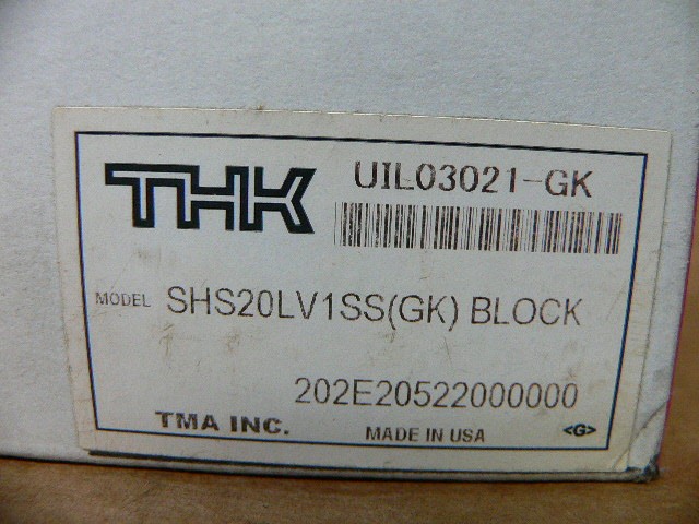 Thk Shs20lv1ss(Gk) Linear Guide 20 Mm Rail