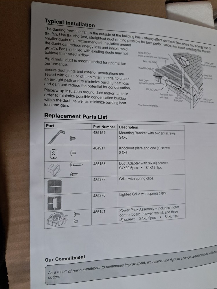 Ceiling extractor fan. Model LP0511-1