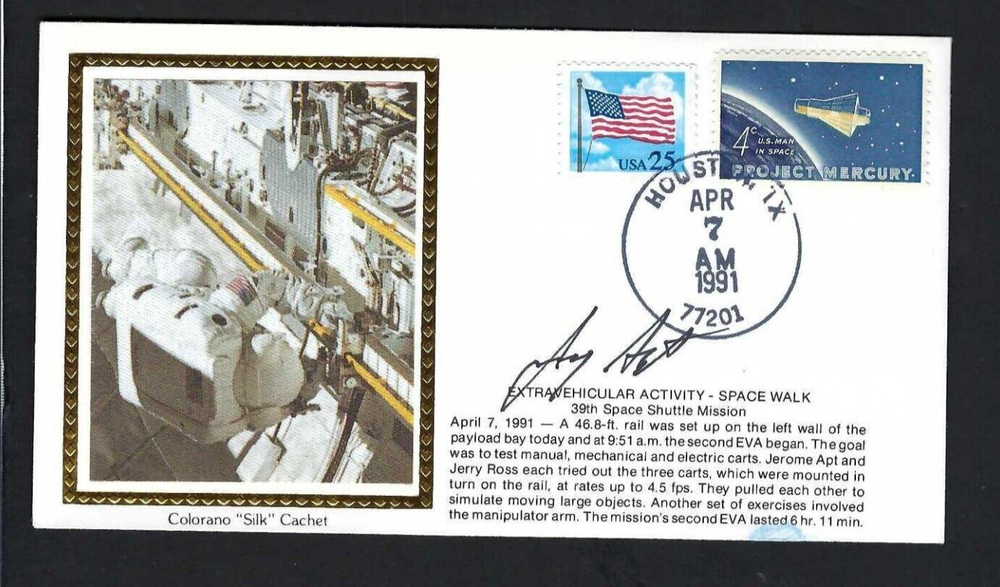 Jay Apt signed cover NASA Shuttle Astronaut Space Exploration