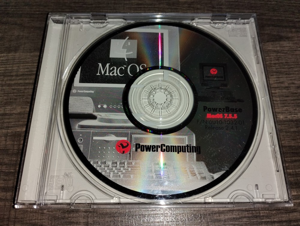 Power Computing 1996 PowerBase System Software CD-ROM Mac OS 7.5.5 Release 2.4.1
