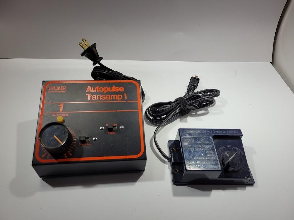 Vintage Troller Autopulse Transamp 1 Train Transformer Controller Lot Black