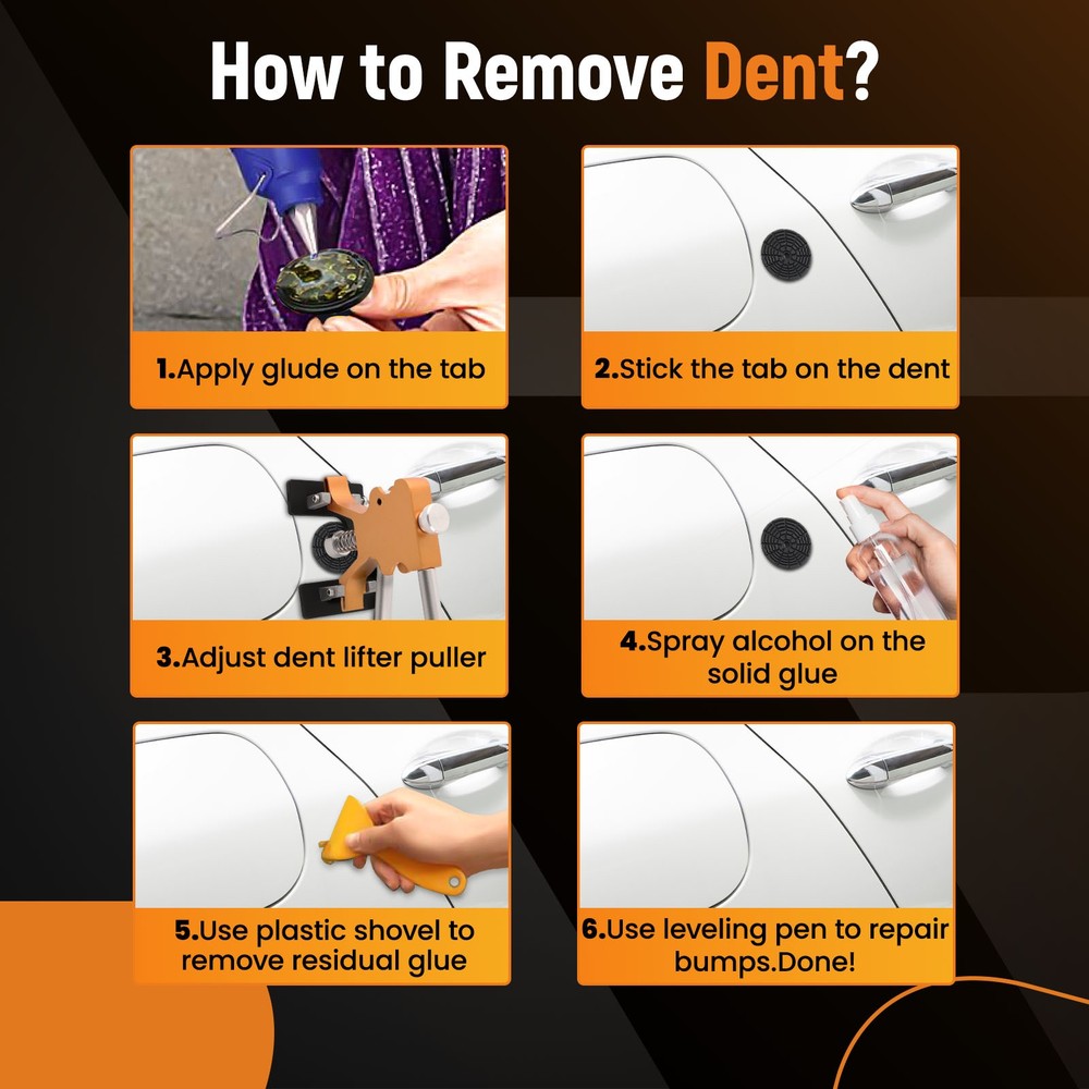 Auto Body Dent Removal with Hammer Bridge Puller For universal Automobile Body