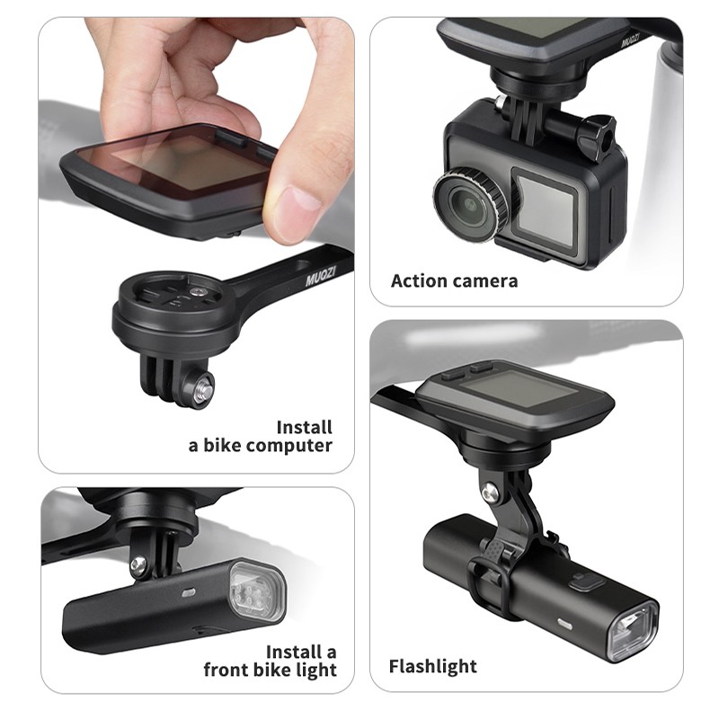 Bicycle Computer Mount GPS Holder for Garmin Bryton Cateye Edge Camera Headlight