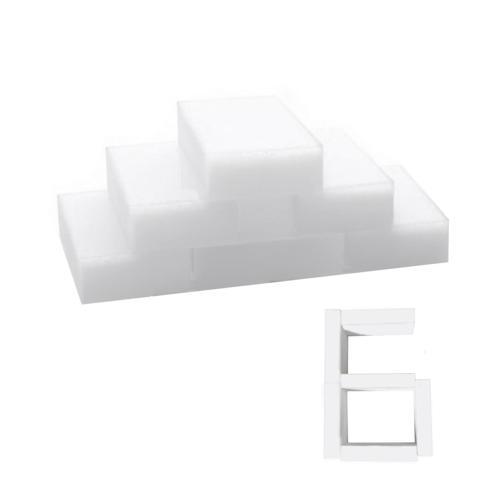 Magic Sponge Bulk Pack, 6 Dense Melamine Erasers, Bathroom Kitchen