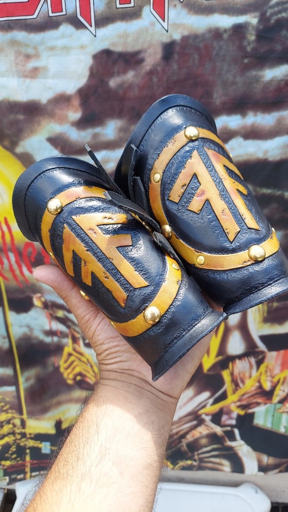 Diggers Leather Viking Style Amon Amarth Leather Bracers / Gauntlets
