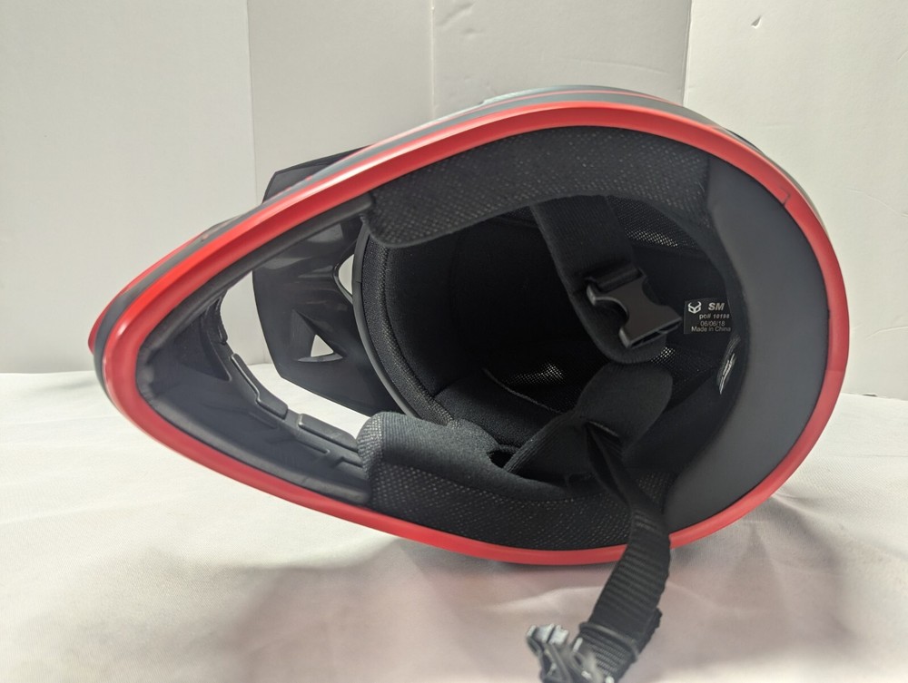 Demon Podium Full Face Helmet Black/ Red Small