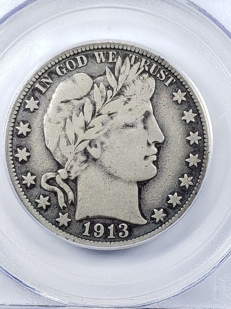 1913-S SILVER Barber Half Dollar PCGS VF20