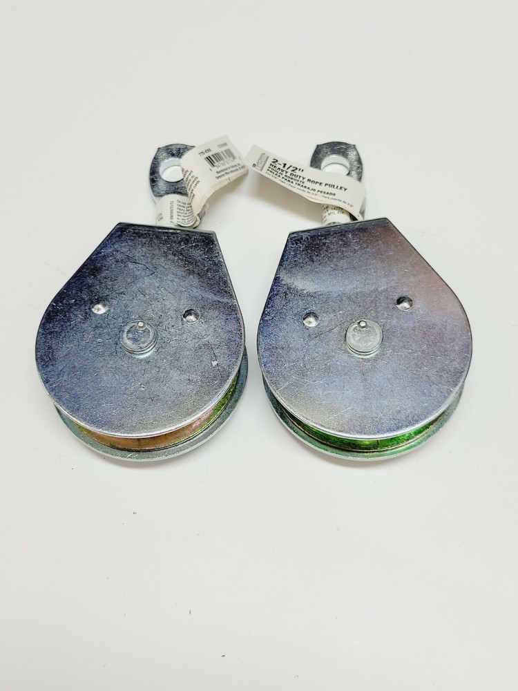 2-1\2" Cable Rope Pulley Swivel Eye Block 2pc