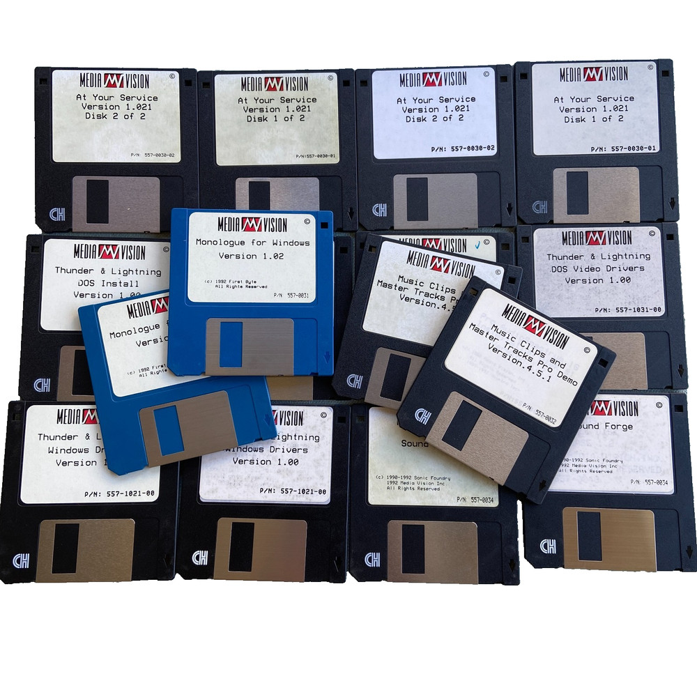 Computer Software Media Vision Sound Forge Thunder Lightning Driver Windows DOS