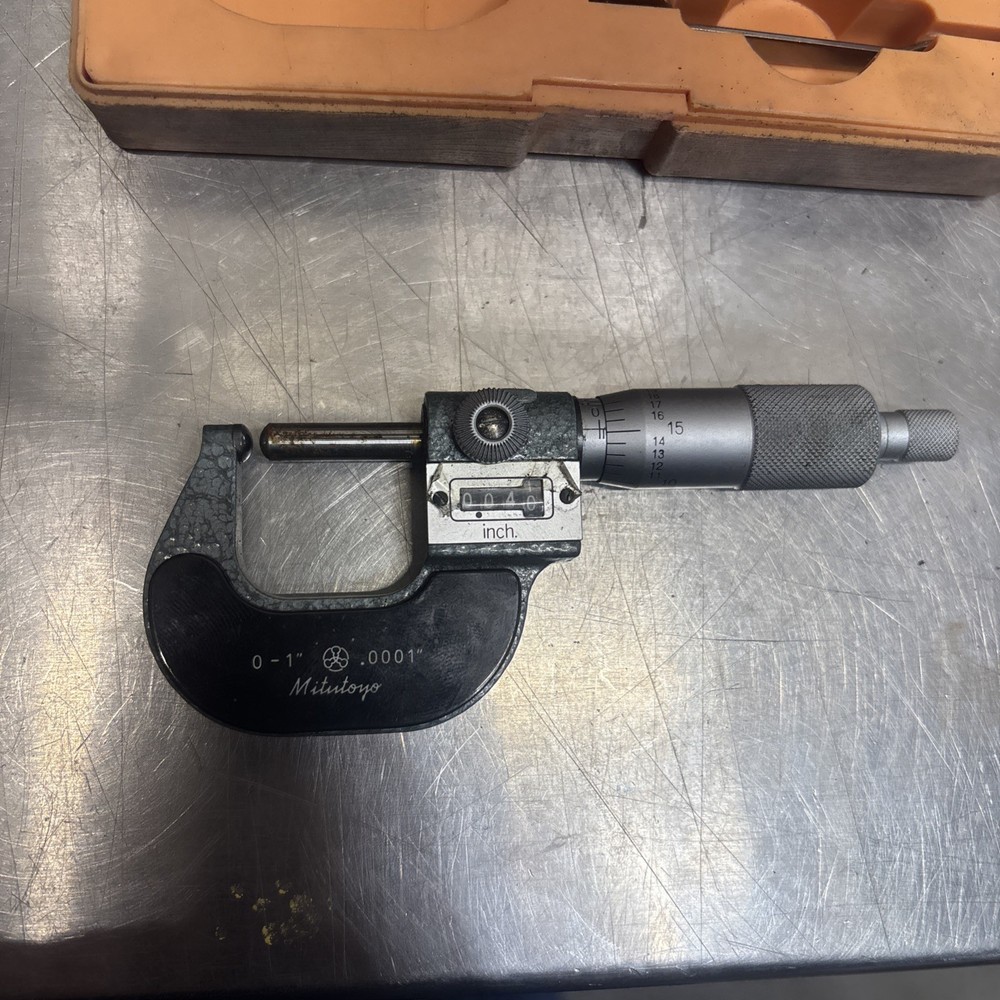 Mitutoyo 295-153 Spherical Micrometer, 0-1" analog rolling indicator ￼