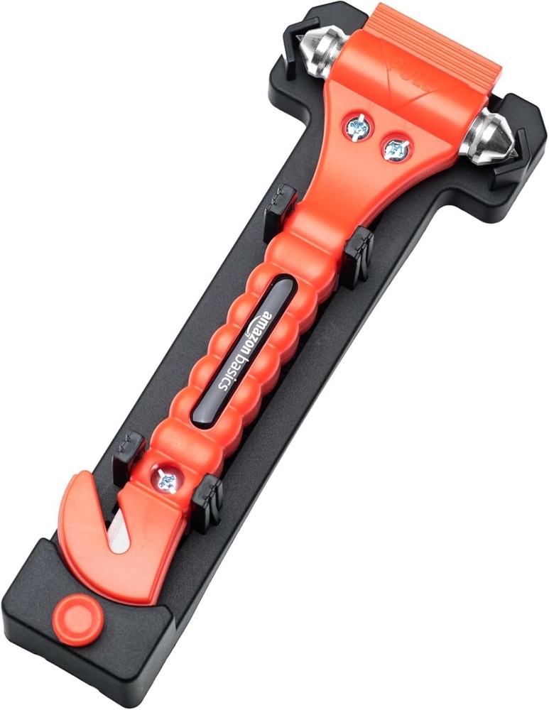 Emergency Seat Belt Cutter and Window Hammer Tool, 2 Pack