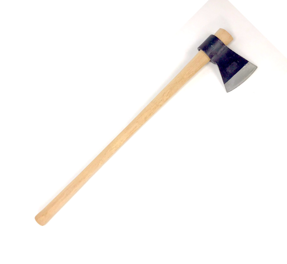 Primitive Axe - Tapered Oval Socket - 4 lbs Head, 36 inch Hickory Handle