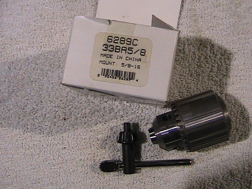 Jacobs 6289C Drill Chuck 5/64-1/2, 5/8-16 Threaded Mount