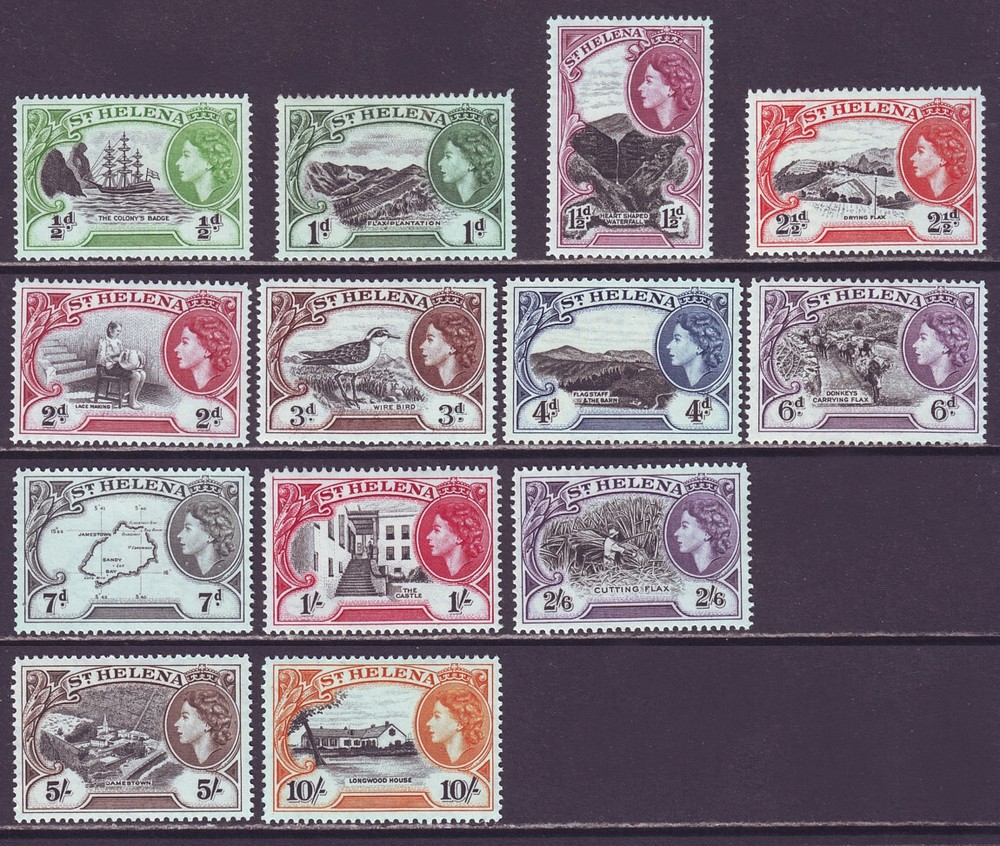 St Helena 1953 SC 140-152 MH Set