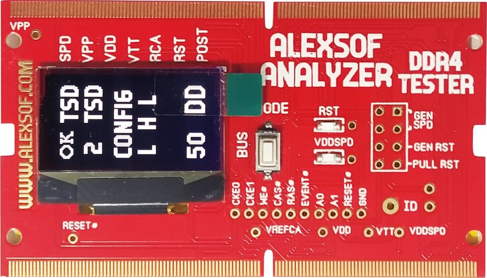 DDR4 LAPTOP RAM VOLTAGE TESTER measuring voltages,POST codes activities
