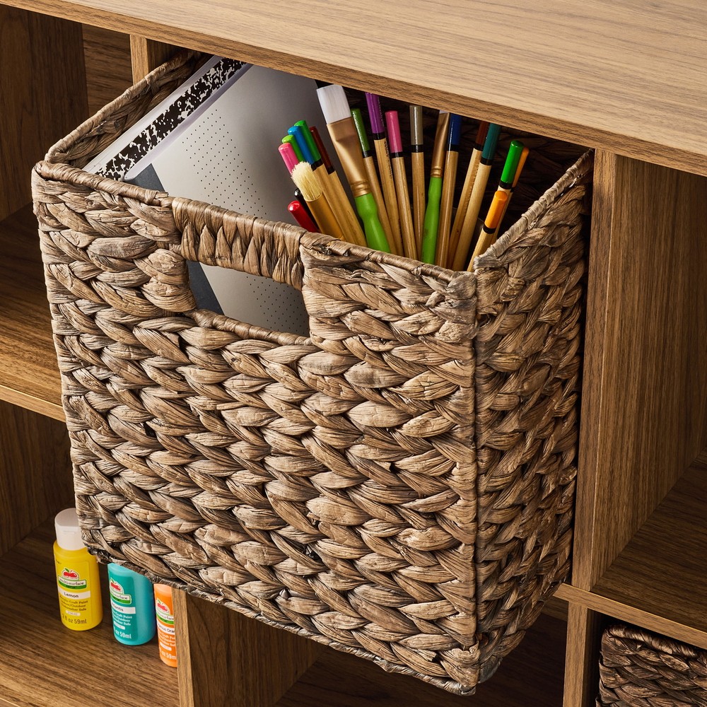 11" 6-Cube Storage Organizer, Warm Walnut