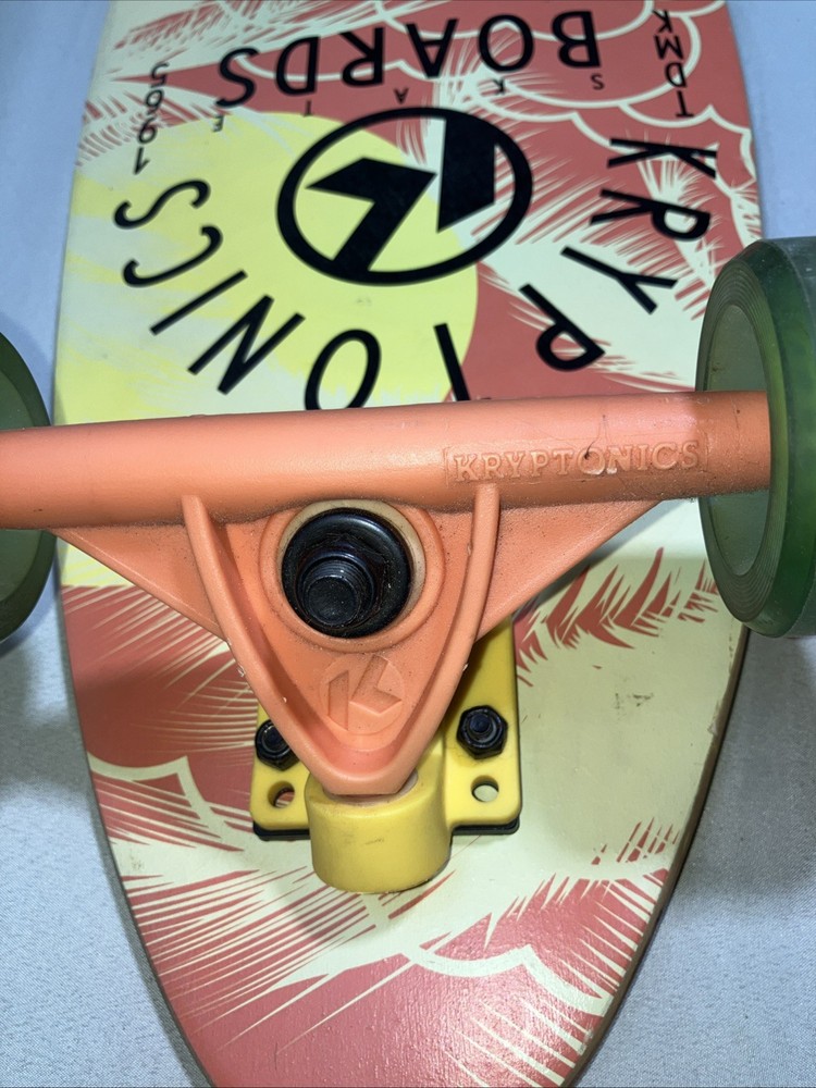 Kryptonics 36" Longboard Skateboard Blue Wave Sunset