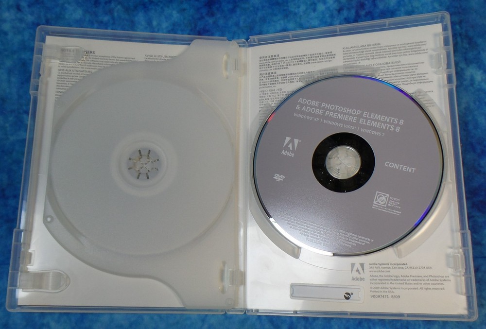 DVD Adobe Photoshop Elements 8 & Premiere Elements 8