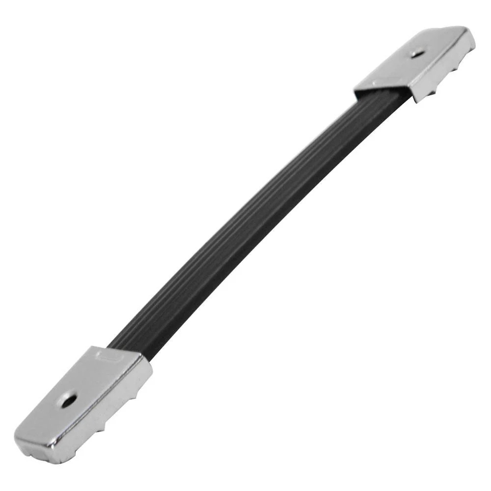 Rubber Strap Handle with Metal Insert Chrome End Caps