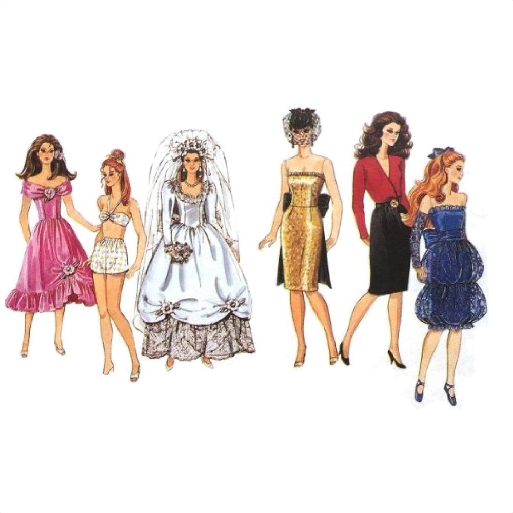 Barbie Doll Clothes Pattern Vintage Sewing Pattern