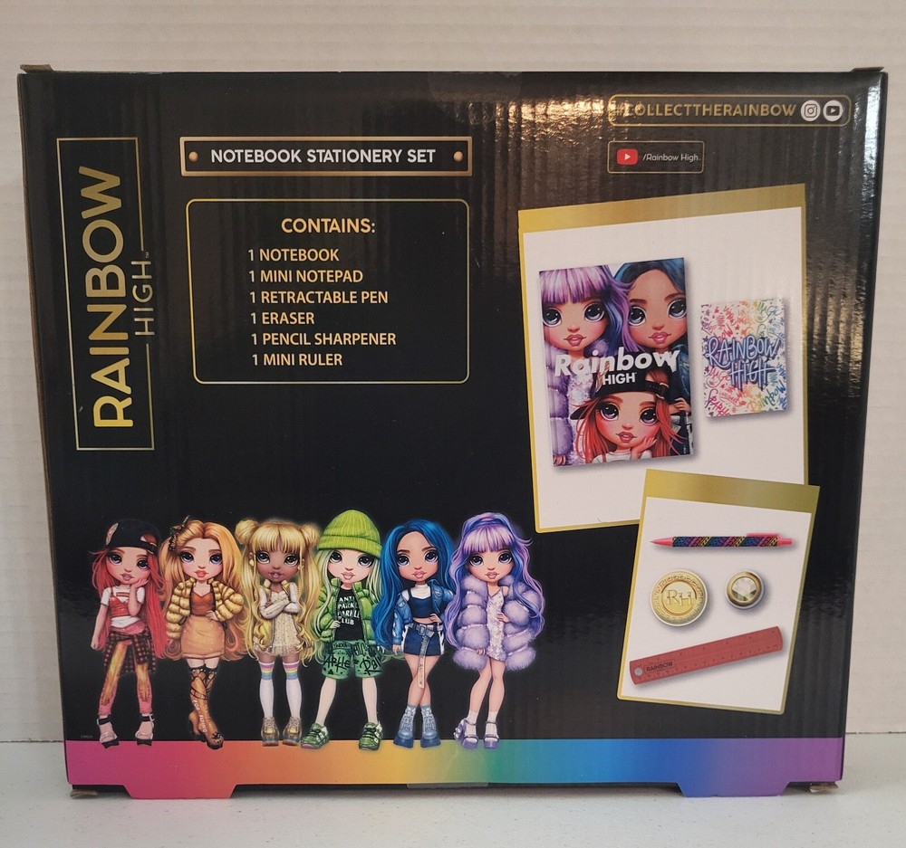 Rainbow High Notebook Stationary Set New In Package