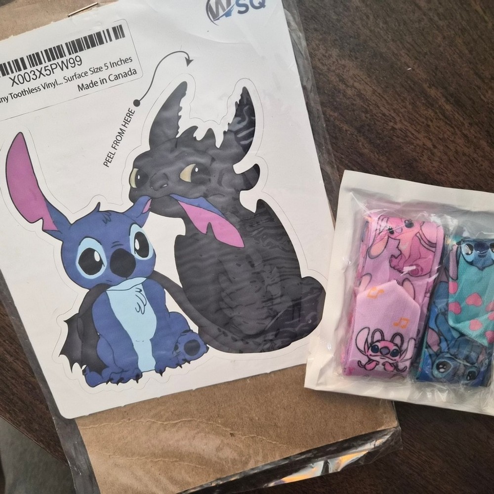 Lilo & Stitch Lanyards And Car Accessory Sticker