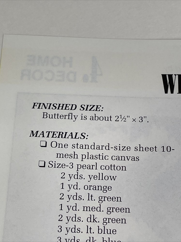 Annie's Attic Wildflower Wreath Plastic Canvas Pattern