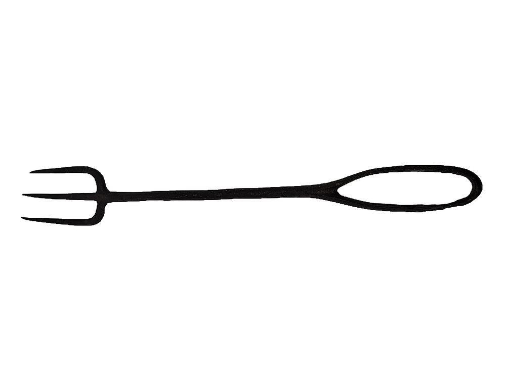 Vintage Camping Cooking Fork 12” Primitive Blacksmith Tool