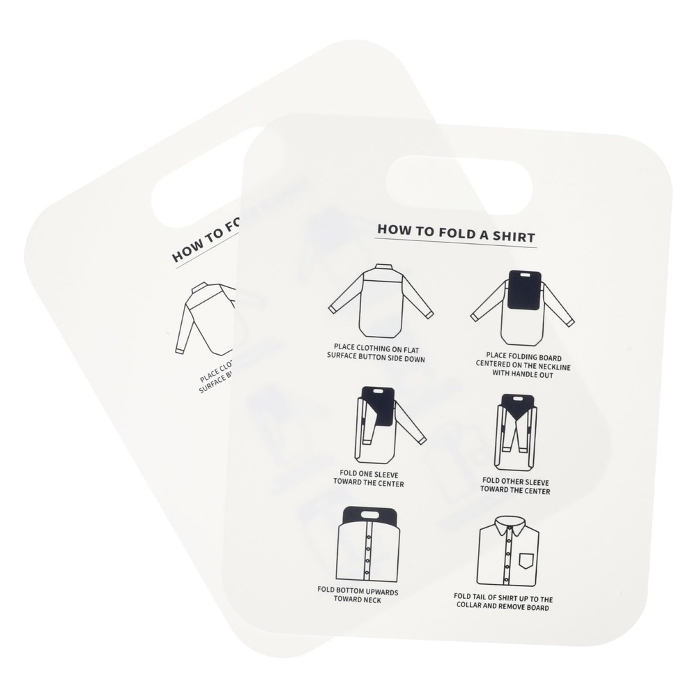 2pcs Shirt Folding Board Clothes Folder Pp Laundry Folding Tool for Home Use ...