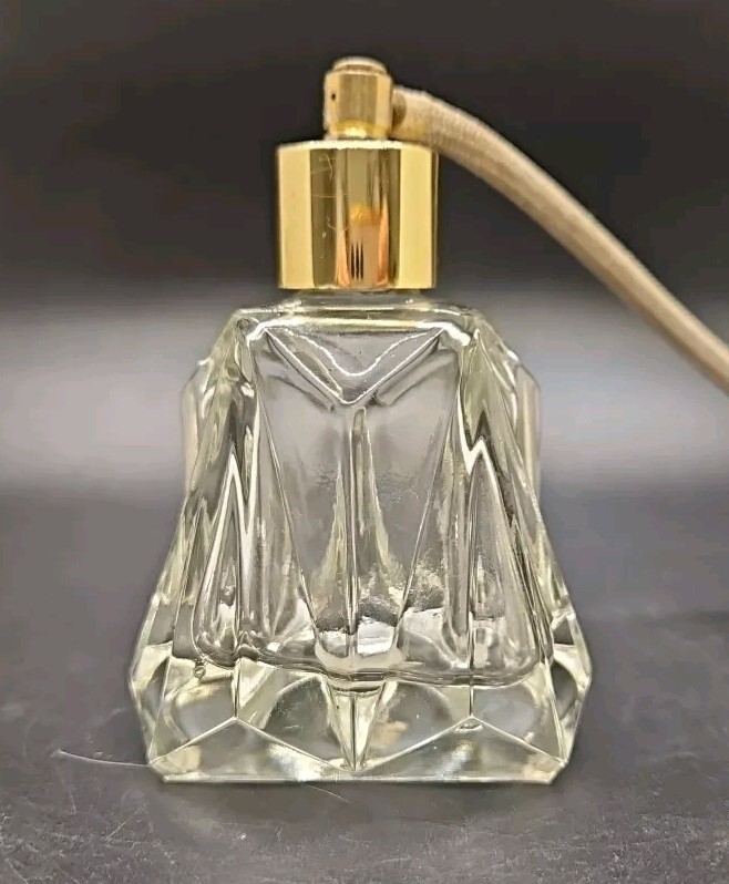 Vintage decorative Glass Atomizer Perfume Bottle 3.5"