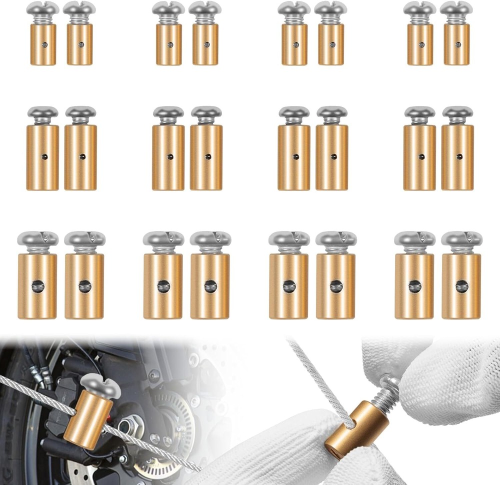 03336 Cable Stop Assortment Universal for Control Cables Throttle Cables 24pcs