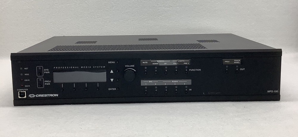 Crestron MPS-100 Multimedia Presentation Controller Rack Mount Deck