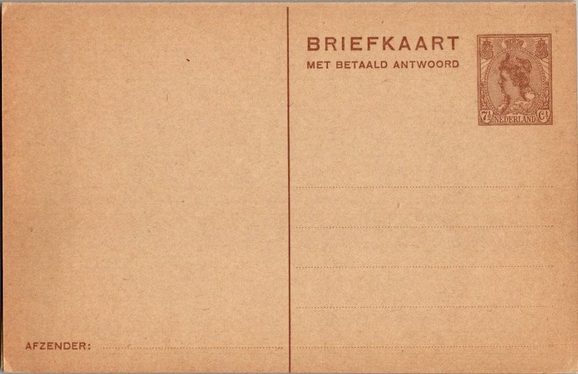 Netherlands Higgins & Gage 163 Unused.