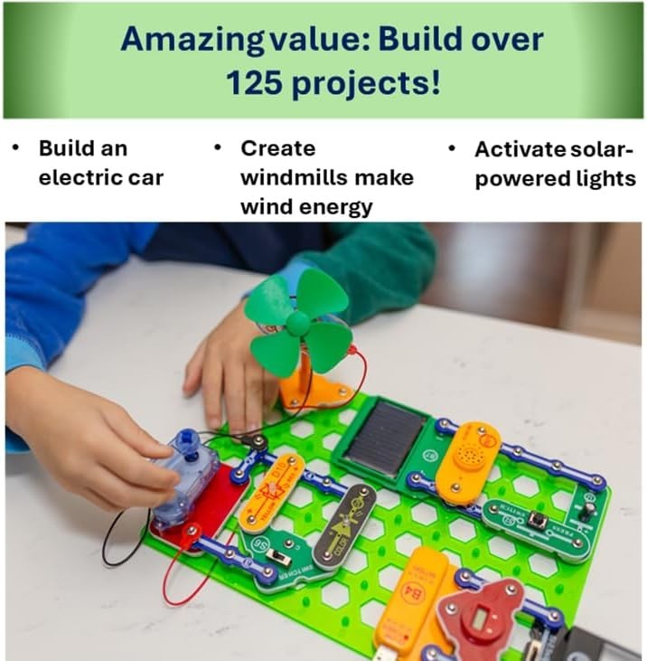 Green Energy Electronics Exploration Kit | Over 125 Exciting STEM Projects | ...